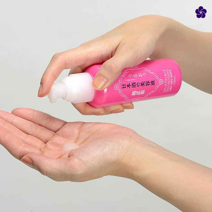 Kiku Masamune Japanese sake skin care essence. Japanese sake essence texture. Murasaki Cosmetics. Japanese skincare and cosmetics Nederland & België.