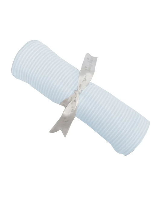 Kissy Blue Rib Stripe Blanket
