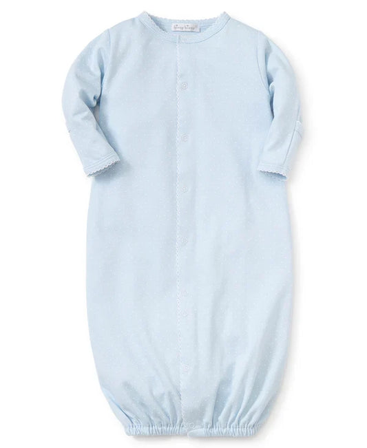 Kissy NEW Dots Print Converter Gown-Lt. Blue/White