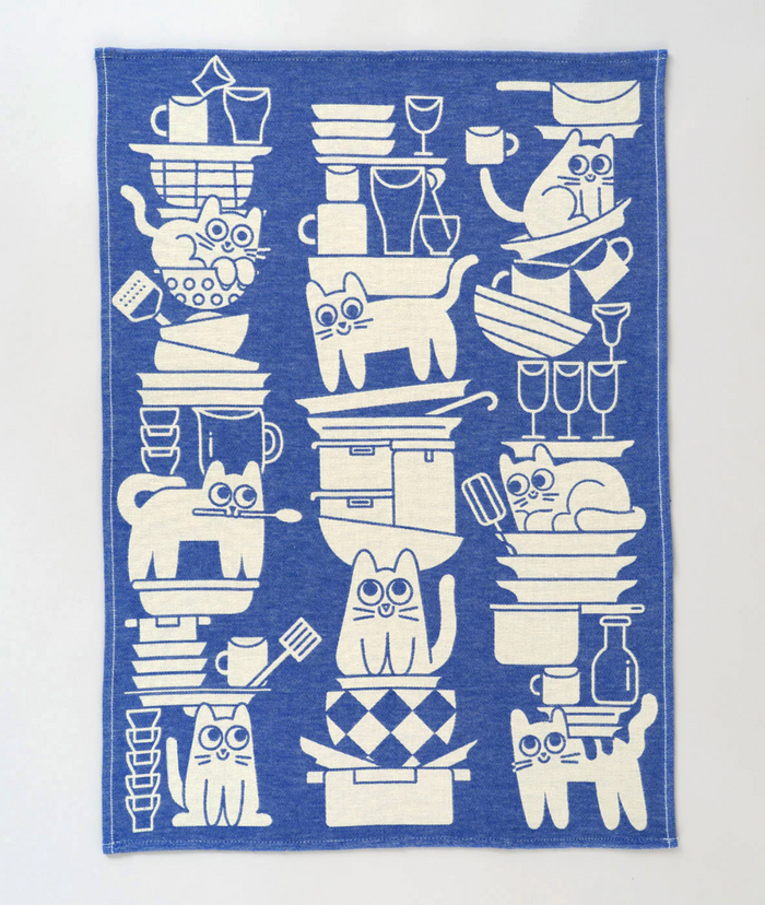 Kitchen Cats Tea Towel