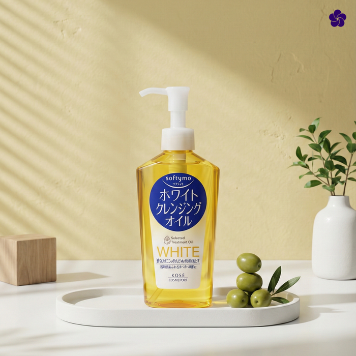 KOSE - Softymo White Cleansing Oil 230ml - Murasaki Cosmetics Japanse cosmetica kopen in Nederland