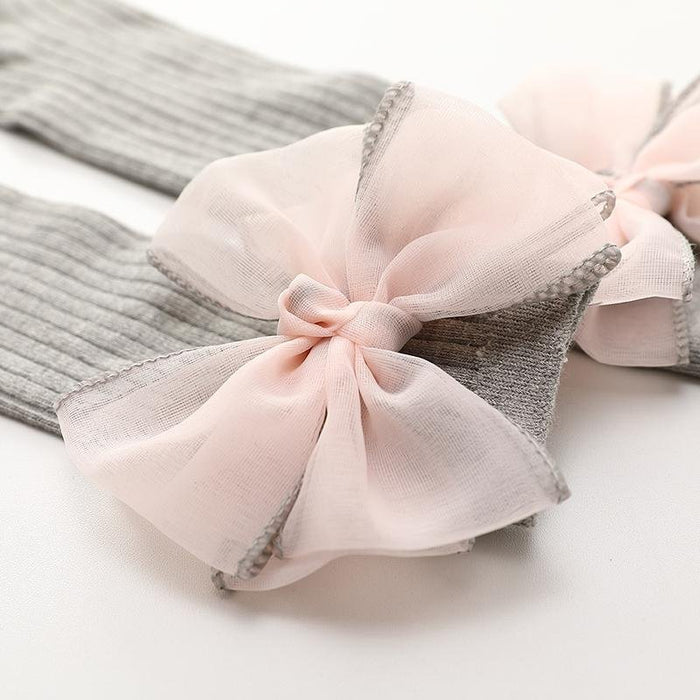 Lace Bowknot Stockings - 260 Broadway Boutique