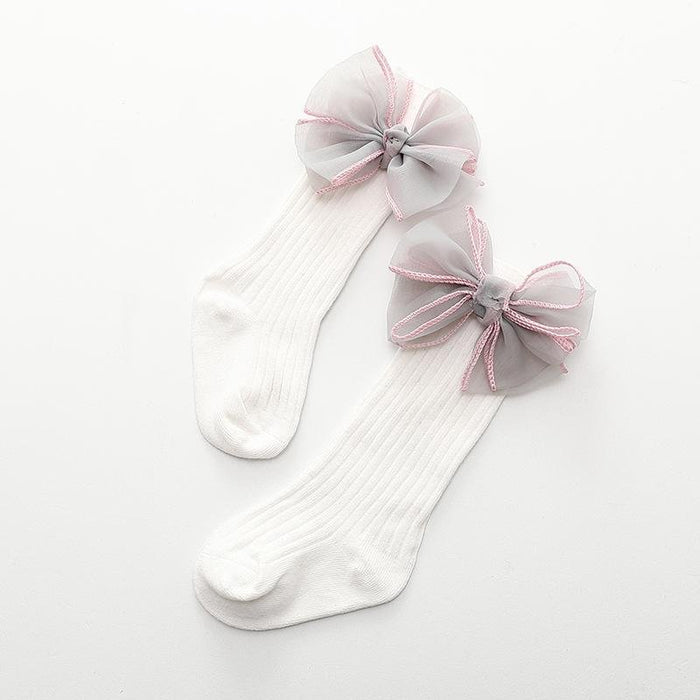 Lace Bowknot Stockings - 260 Broadway Boutique