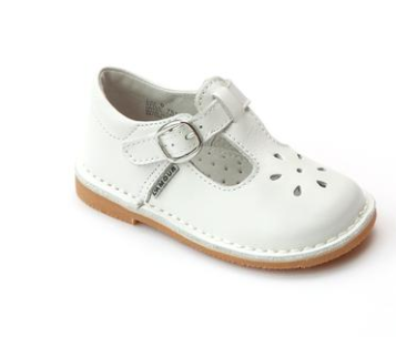 L'Amour White T Strap