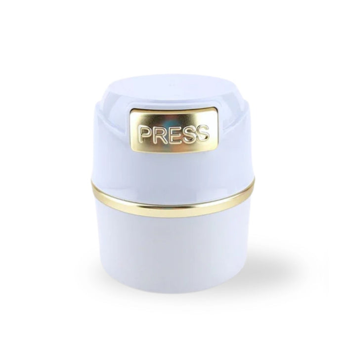 Lash Adhesive Storage Container - White & Gold