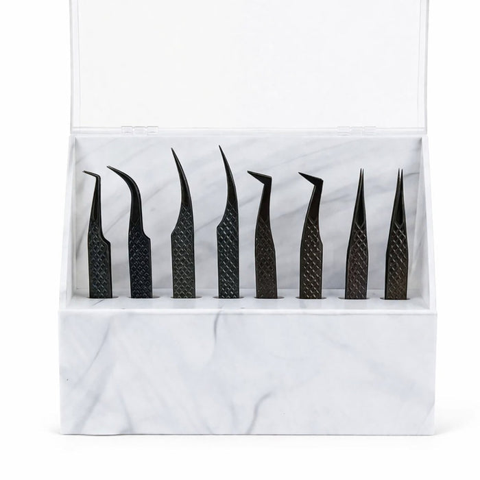 Lash Extension Tweezer Stand with Cover with Tweezers