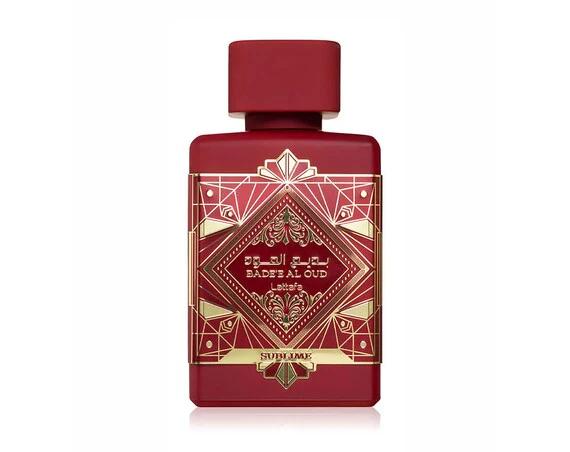 Lattafa | Badee Al Oud | Sublime Gift Set | 50 ML - 200 ML | Eau De Parfum + Perfumed Body Spray | Tropical - Vanilla & Rose