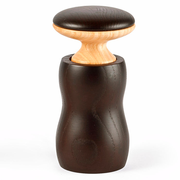 Legnoart Hercules Dark Ashwood Pepper/Salt Mill with Adjustable Ceramic Grinder, Small