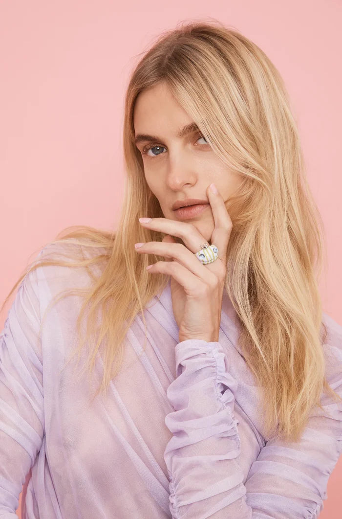 Lilac Frog Prince Ring