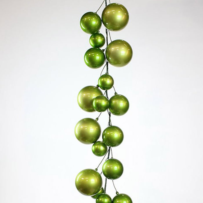 Lime Green Ball Garland, 10'