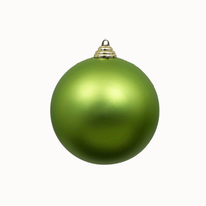 Lime Green Matte Ball Ornament, 4"