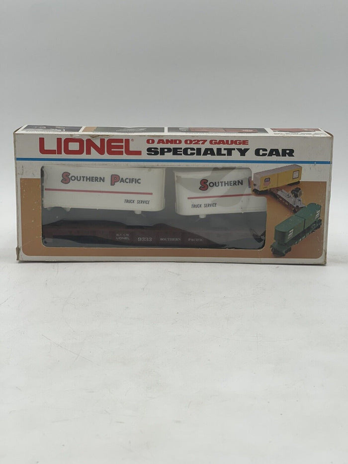 Lionel O/O27 Gauge Specialty Car Southern Pacific Piggyback with Trailers 6-933