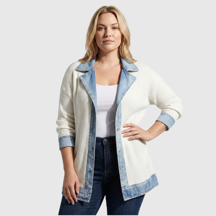 LIV – Relaxed Denim Mix Jacket