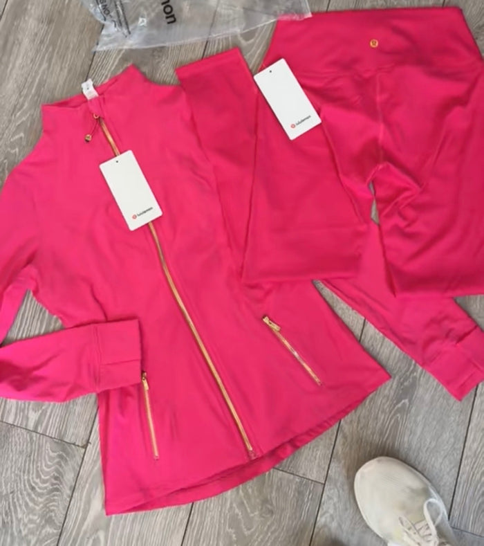 Lululemon hot pink set