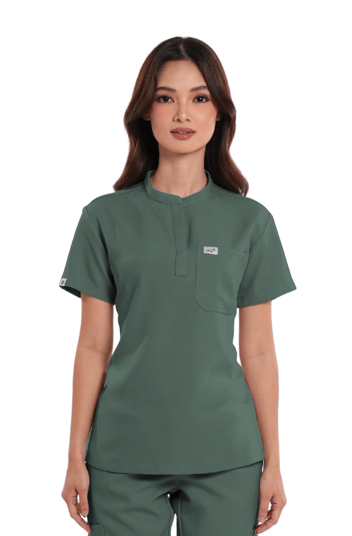 Luxe® Mandarin Women Scrub Top