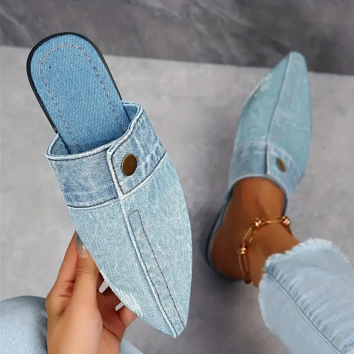 LYNA - Denim Mule Slide