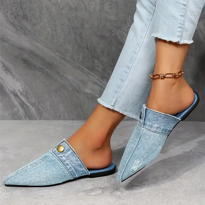 LYNA - Denim Mule Slide