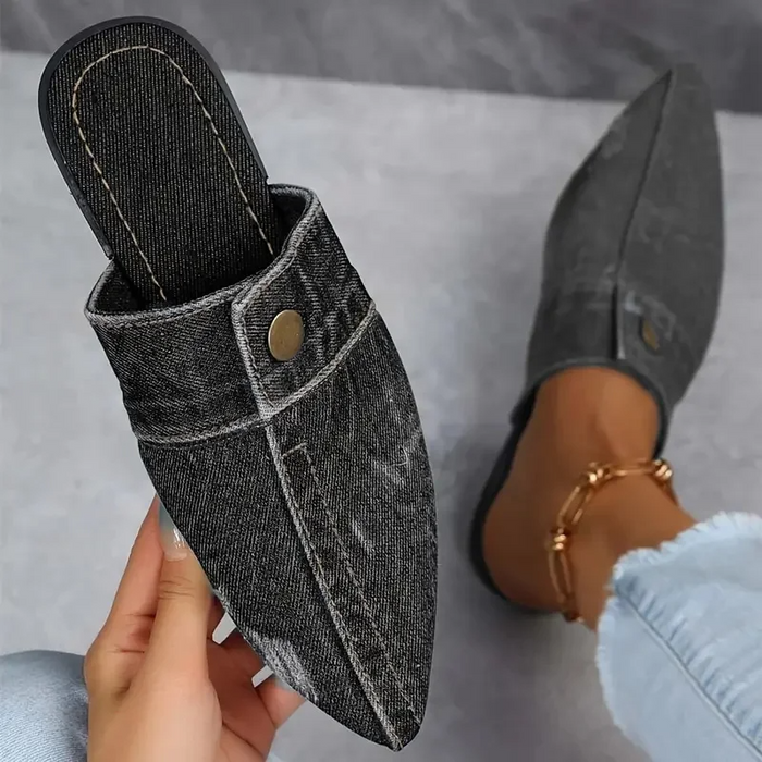 LYNA - Denim Mule Slide