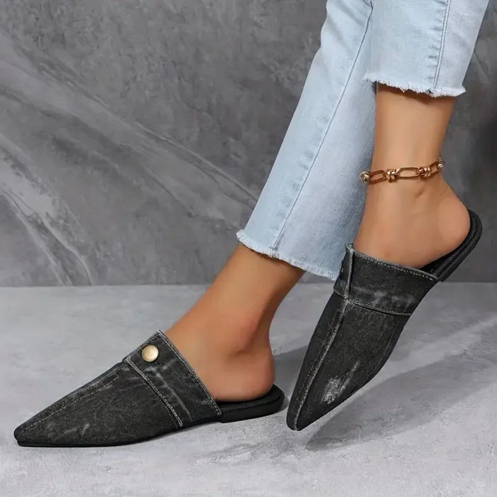 LYNA - Denim Mule Slide