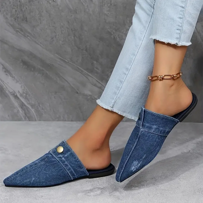 LYNA - Denim Mule Slide