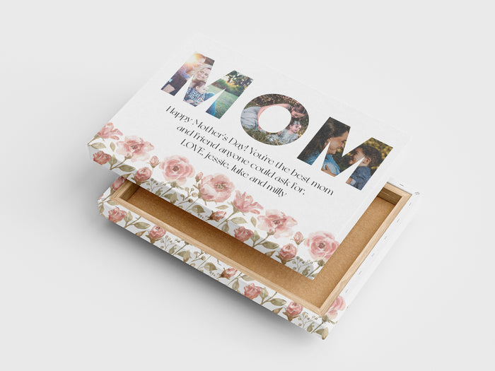 M O M  Mother's Day Canvas