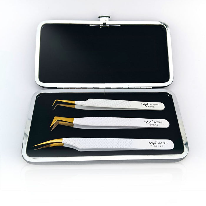 Magnetic Lash Tweezer Case - Holds 3 Pairs of Eyelash Extension Tweezers