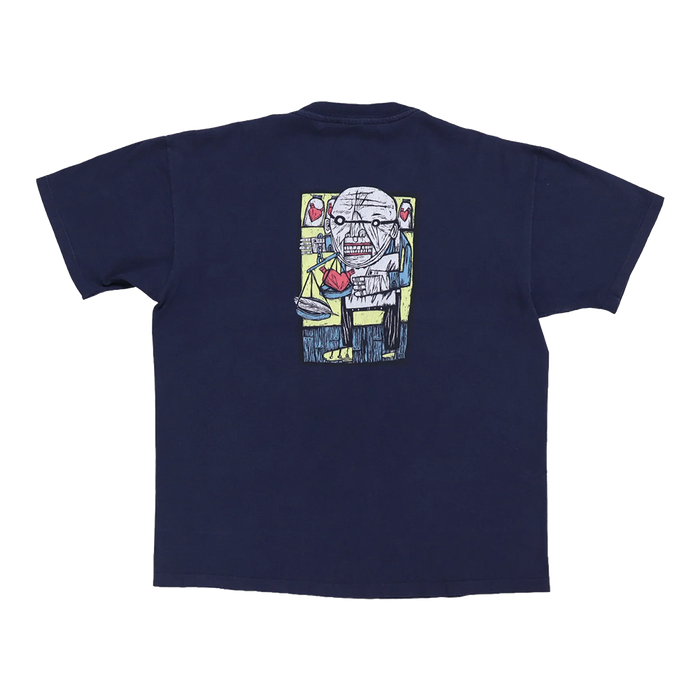 Manic Compression Logo Tee Navy
