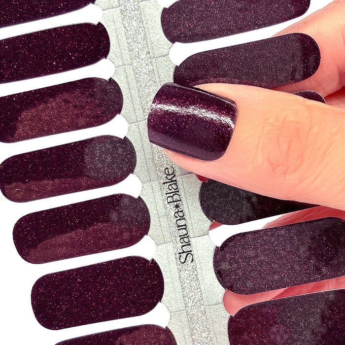 Marsala Glitter Nail Wraps SBNA (GLITTER)