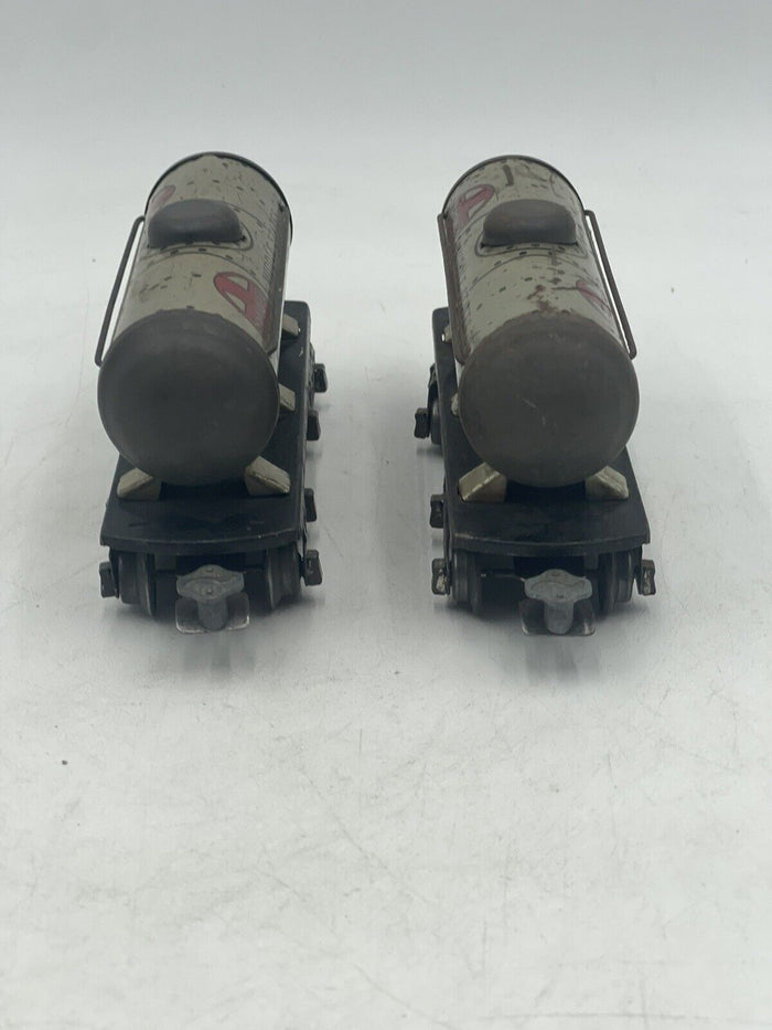 Marx Trains 553 Santa Fe Tanker (2)/NYC 20102 Caboose/Union Pacific Coal Tender