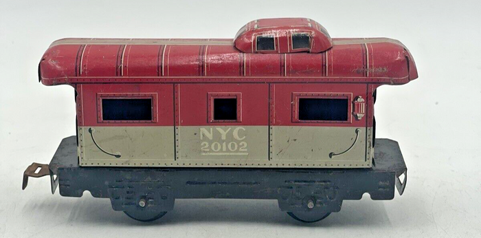 Marx Trains 553 Santa Fe Tanker (2)/NYC 20102 Caboose/Union Pacific Coal Tender