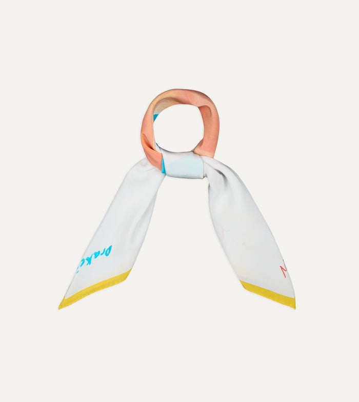 Mayumi Y. for Drake’s Brush Print Silk Bandana