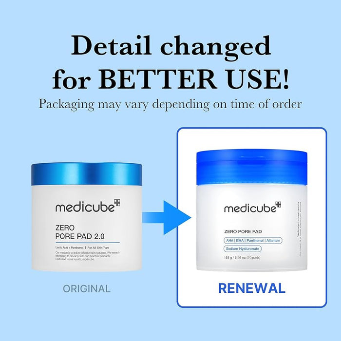 Medicube Zero Pore Pads (70 Pads) وسادات ميديكيوب زيرو بور