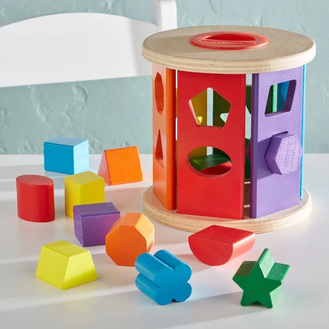 Melissa & Doug Match & Roll Shape Sorter
