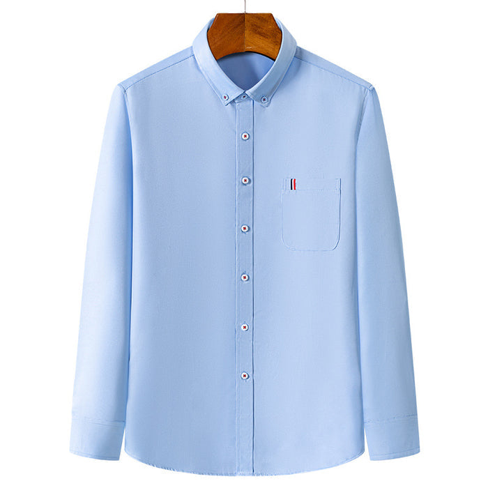 Men's Business Dress Shirt - Casual Fashion Long Sleeve Button-Up