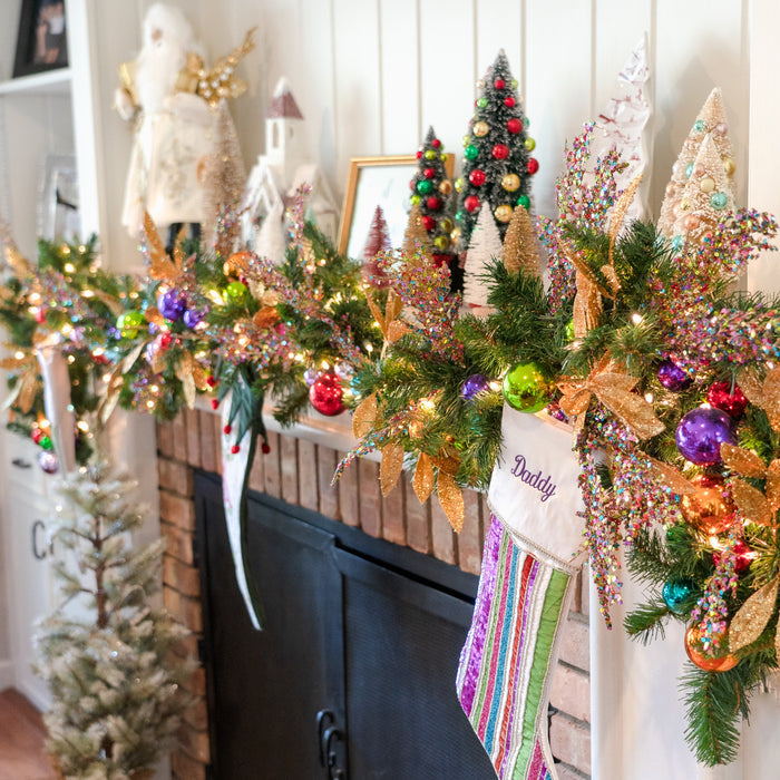 Merry and Bright Ball Garland, 4'