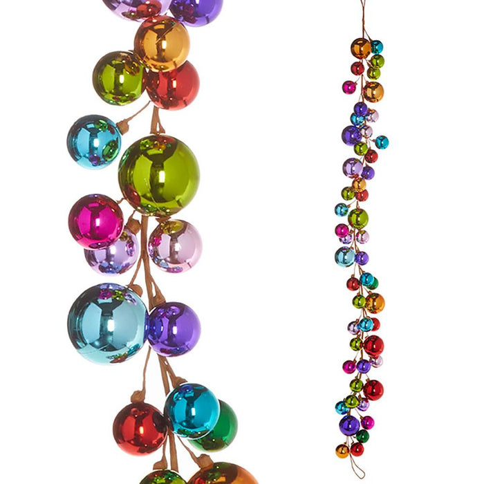 Merry and Bright Ball Garland, 4'