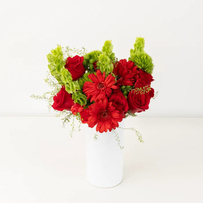 Merry And Bright Flower Bouquet Vase - Image