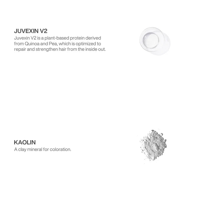 GK Hair Miami Beach Bombshell ingredients: Juvexin V2 quinoa-pea protein and Kaolin, a clay mineral for coloration