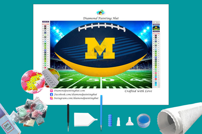 Michigan Wolverines Diamond Painting-Diamond Painting Hut