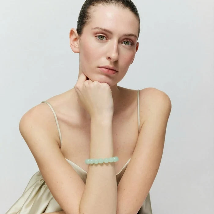 MINI BEADS FLEX BRACELET in Opaline Mint by Vanessa Baroni