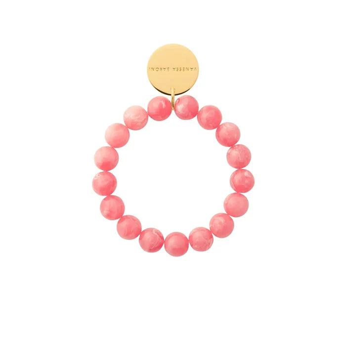 MINI BEADS FLEX BRACELET in Watermelon Marble by Vanessa Baroni