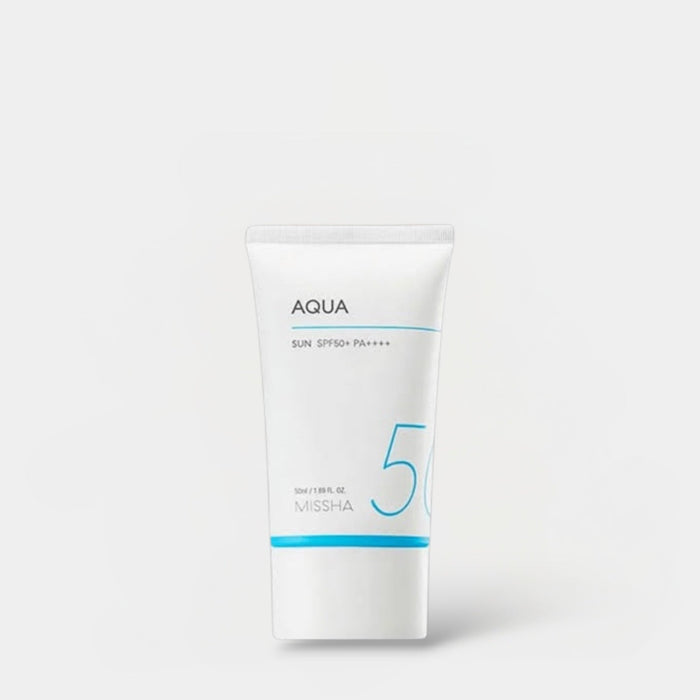 Missha All - Around Safe Block Aqua Sun SPF 50+ PA+++ 50ml ميشا أول أروند سيف بلوك أكوا صن - Princess Cosmetics Qatar
