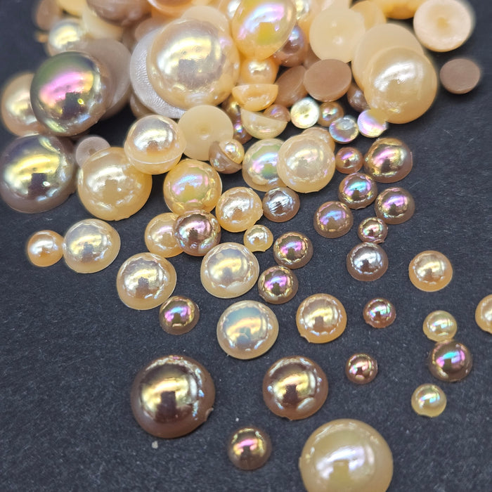 Mixed Half Pearls - Steampunk