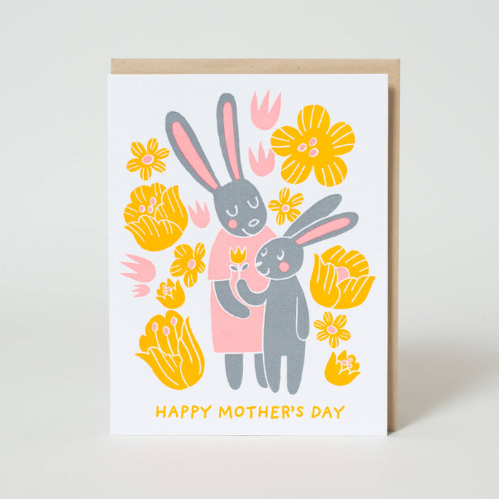 Mother's Day Bunnies Greeting Card