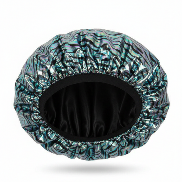 Ms. Remi Vivid Silky Satin Bonnet X-Jumbo, 1 Count, Platinum Zebra