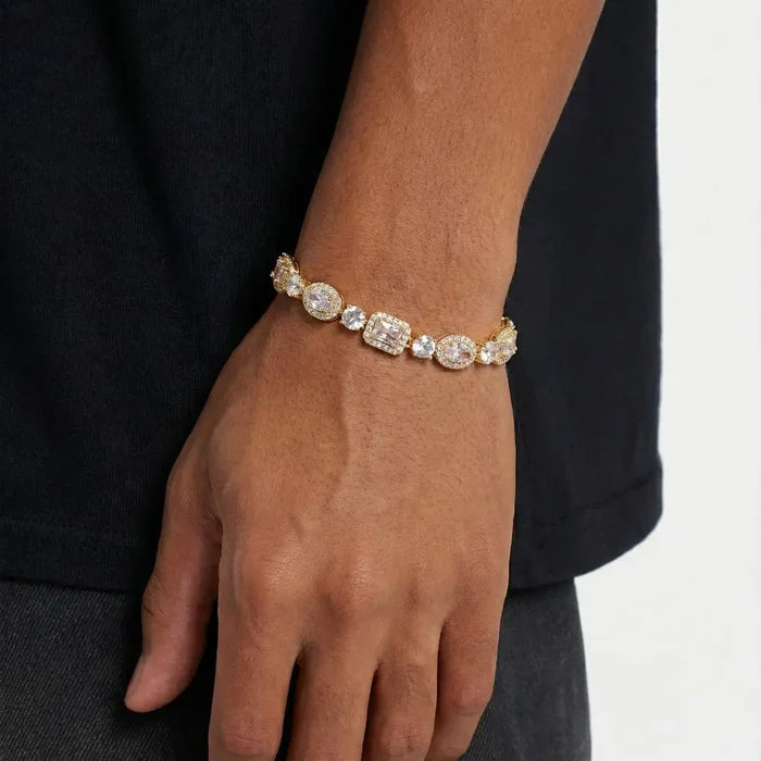 Multi-Stone Bracelet - Gold