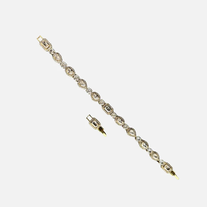 Multi-Stone Bracelet - Gold