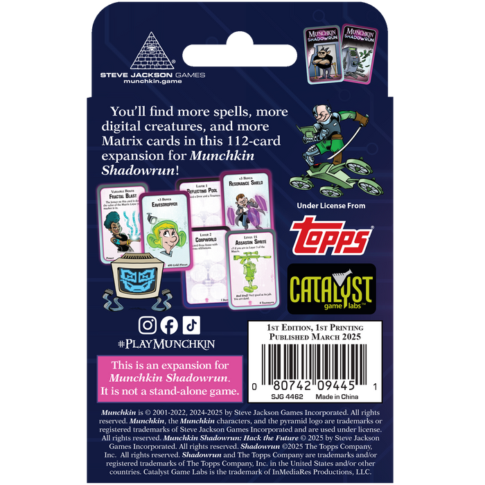 Munchkin Shadowrun: Hack The Future