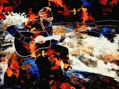 Music Diamond Painting Kit - Music In The Fall-Square 15x20cm- - Paint With Diamonds