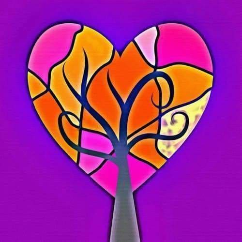 Tree Diamond Painting Kit - My Jigsaw Heart-Square 20x20cm- - Paint With Diamonds
